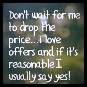 Reasonable offers accepted!